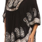 Sakkas  Amori V-Neck Embroidery Poncho Top / Cover Up