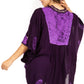 Sakkas  Amori V-Neck Embroidery Poncho Top / Cover Up