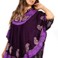 Sakkas  Amori V-Neck Embroidery Poncho Top / Cover Up