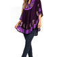 Sakkas  Amori V-Neck Embroidery Poncho Top / Cover Up