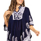 Sakkas  Amori V-Neck Embroidery Poncho Top / Cover Up