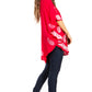 Sakkas  Amori V-Neck Embroidery Poncho Top / Cover Up