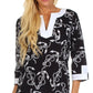 Sakkas Anchor Cotton Long Sleeve Tunic Blouse
