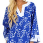 Sakkas Anchor Cotton Long Sleeve Tunic Blouse