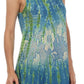 Sakkas Ombre Floral Tie Dye Flared Hem Sleeveless Rayon Tunic Blouse