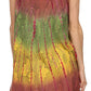 Sakkas Ombre Floral Tie Dye Flared Hem Sleeveless Rayon Tunic Blouse