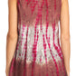 Sakkas Ombre Floral Tie Dye Flared Hem Sleeveless Rayon Tunic Blouse