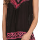 Sakkas Paradise Embroidered Relaxed Fit Blouse