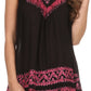Sakkas Paradise Embroidered Relaxed Fit Blouse