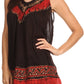 Sakkas Paradise Embroidered Relaxed Fit Blouse