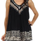 Sakkas Paradise Embroidered Relaxed Fit Blouse