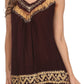 Sakkas Paradise Embroidered Relaxed Fit Blouse