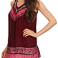 Sakkas Paradise Embroidered Relaxed Fit Blouse