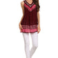 Sakkas Paradise Embroidered Relaxed Fit Blouse