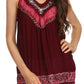 Sakkas Paradise Embroidered Relaxed Fit Blouse