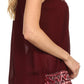 Sakkas Paradise Embroidered Relaxed Fit Blouse