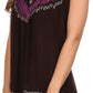 Sakkas Paradise Embroidered Relaxed Fit Blouse