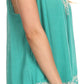 Sakkas Paradise Embroidered Relaxed Fit Blouse