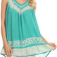 Sakkas Paradise Embroidered Relaxed Fit Blouse