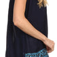 Sakkas Paradise Embroidered Relaxed Fit Blouse