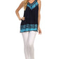 Sakkas Paradise Embroidered Relaxed Fit Blouse