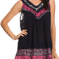 Sakkas Paradise Embroidered Relaxed Fit Blouse