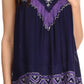 Sakkas Paradise Embroidered Relaxed Fit Blouse