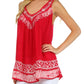 Sakkas Paradise Embroidered Relaxed Fit Blouse