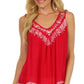 Sakkas Paradise Embroidered Relaxed Fit Blouse