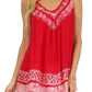 Sakkas Paradise Embroidered Relaxed Fit Blouse