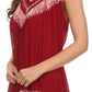 Sakkas Paradise Embroidered Relaxed Fit Blouse