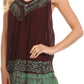 Sakkas Paradise Embroidered Relaxed Fit Blouse