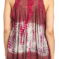 Sakkas Women's Tie Dye Floral Sequin Sleeveless Blouse