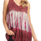 Sakkas Women's Tie Dye Floral Sequin Sleeveless Blouse