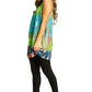 Sakkas Women's Tie Dye Floral Sequin Sleeveless Blouse