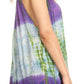 Sakkas Women's Tie Dye Floral Sequin Sleeveless Blouse