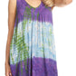 Sakkas Women's Tie Dye Floral Sequin Sleeveless Blouse