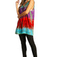 Sakkas Women's Tie Dye Floral Sequin Sleeveless Blouse