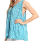 Sakkas Bohemian Summer Sleeveless Blouse