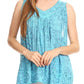 Sakkas Bohemian Summer Sleeveless Blouse