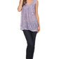 Sakkas Bohemian Summer Sleeveless Blouse