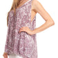 Sakkas Bohemian Summer Sleeveless Blouse