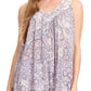 Sakkas Bohemian Summer Sleeveless Blouse