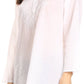 Sakkas Ariana Long Sleeve Button Up Blouse with Floral Embroidery