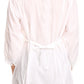 Sakkas Cordelia 3/4 Sleeve Crochet Lace Split Neck Top with Waist Tie