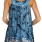 Sakkas Palmetto Batik Sleeveless Blouse