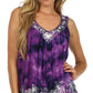 Sakkas Palmetto Batik Sleeveless Blouse