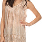 Sakkas Boho Love Sleeveless Blouse