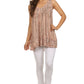 Sakkas Boho Love Sleeveless Blouse