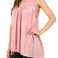 Sakkas Boho Love Sleeveless Blouse